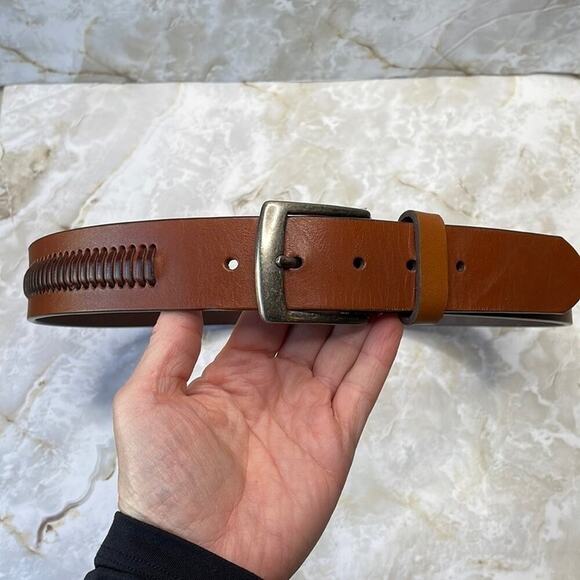 Men’s leather belt - Picture 1 of 6